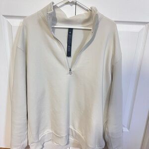 Cream lululemon quarter zip